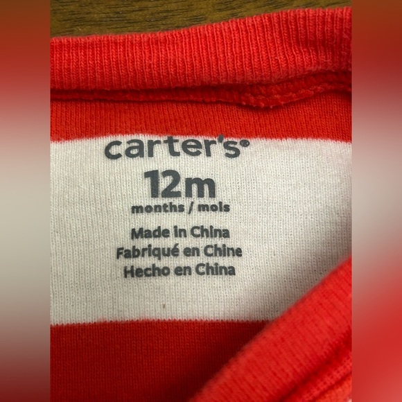2ct Short Sleeve Baby Bodysuits 12 Months. Carters (0240) - Picture 6 of 6